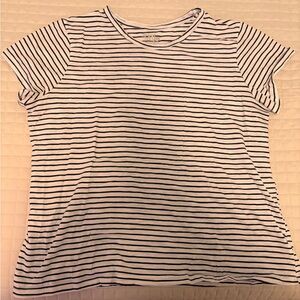 Striped Black and White Women's Top